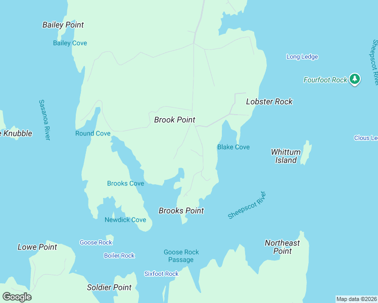 map of restaurants, bars, coffee shops, grocery stores, and more near 1851 Main Road in Wiscasset