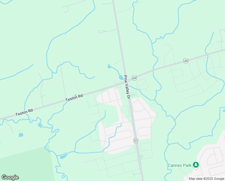 map of restaurants, bars, coffee shops, grocery stores, and more near 30 Adario Crescent in Vaughan
