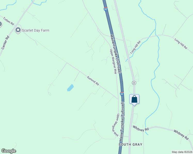 map of restaurants, bars, coffee shops, grocery stores, and more near 26 Summit Rd in Gray