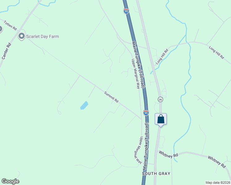 map of restaurants, bars, coffee shops, grocery stores, and more near 26 Summit Road in Gray