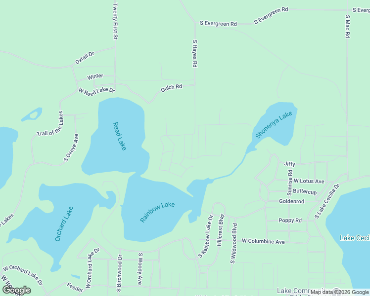 map of restaurants, bars, coffee shops, grocery stores, and more near 9076 South Field Avenue in Baldwin