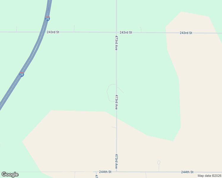map of restaurants, bars, coffee shops, grocery stores, and more near 24411 473rd Avenue in Dell Rapids