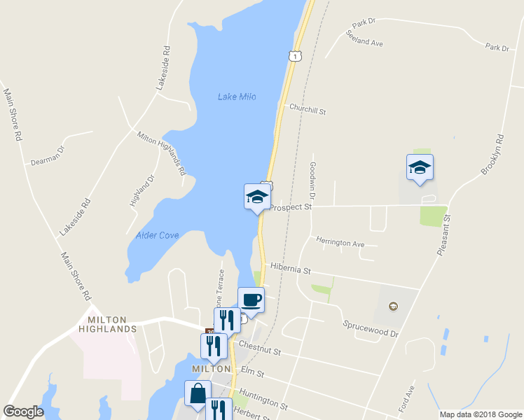 map of restaurants, bars, coffee shops, grocery stores, and more near 805 Nova Scotia Trunk 1 in Yarmouth