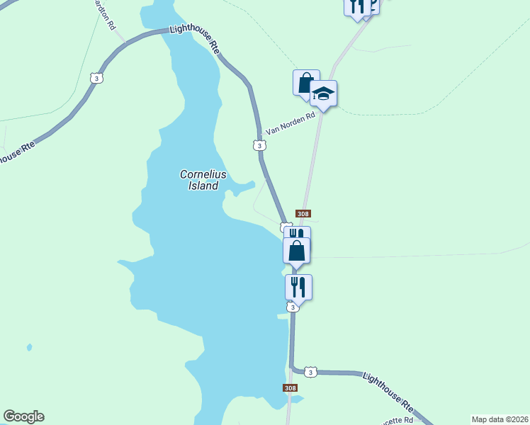 map of restaurants, bars, coffee shops, grocery stores, and more near 24 John White Road in Tusket