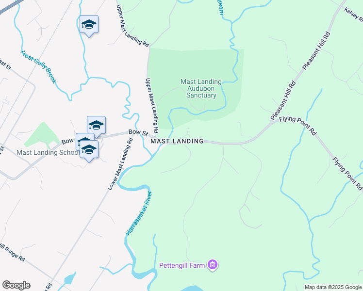 map of restaurants, bars, coffee shops, grocery stores, and more near 1 Oak Wood Lane in Freeport