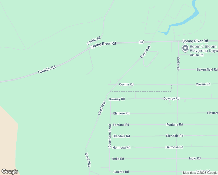 map of restaurants, bars, coffee shops, grocery stores, and more near 16828 Covina Road in Bend