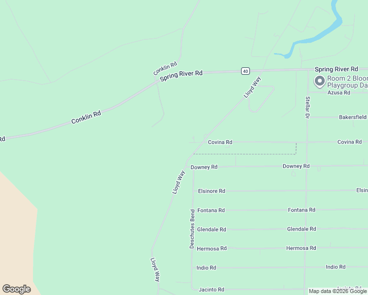 map of restaurants, bars, coffee shops, grocery stores, and more near 16804 Covina Road in Bend