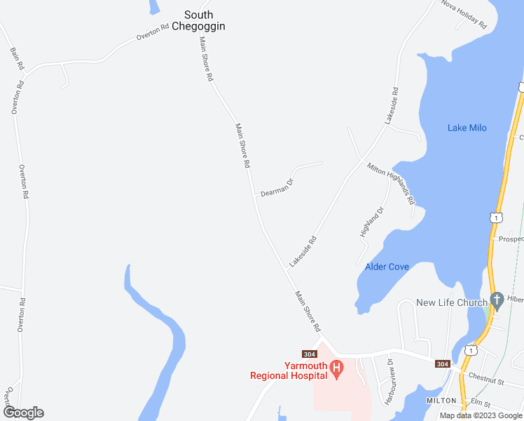map of restaurants, bars, coffee shops, grocery stores, and more near 146 Main Shore Road in Yarmouth