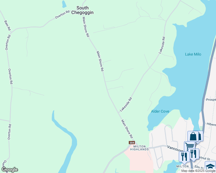 map of restaurants, bars, coffee shops, grocery stores, and more near 156 Main Shore Road in Yarmouth