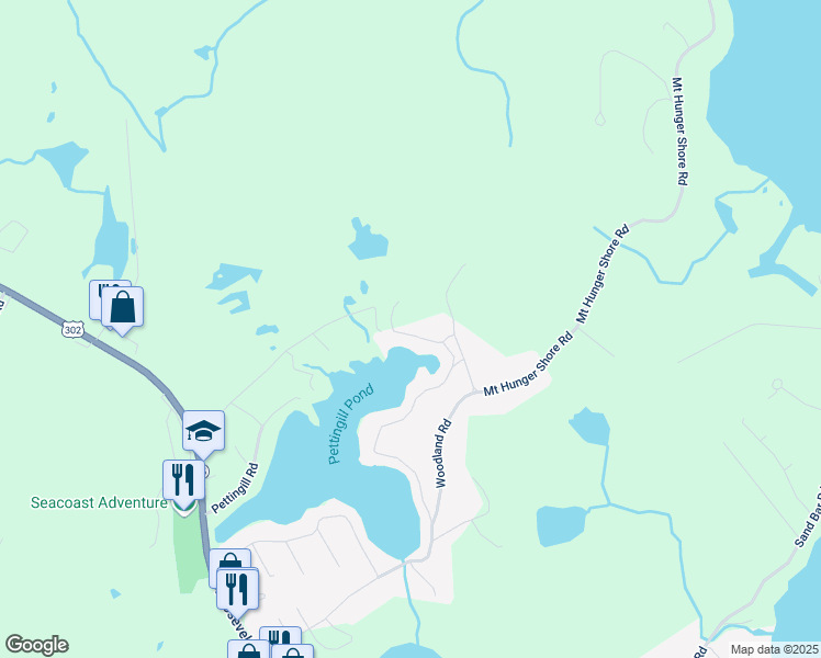 map of restaurants, bars, coffee shops, grocery stores, and more near 11 Eagle Drive in Windham