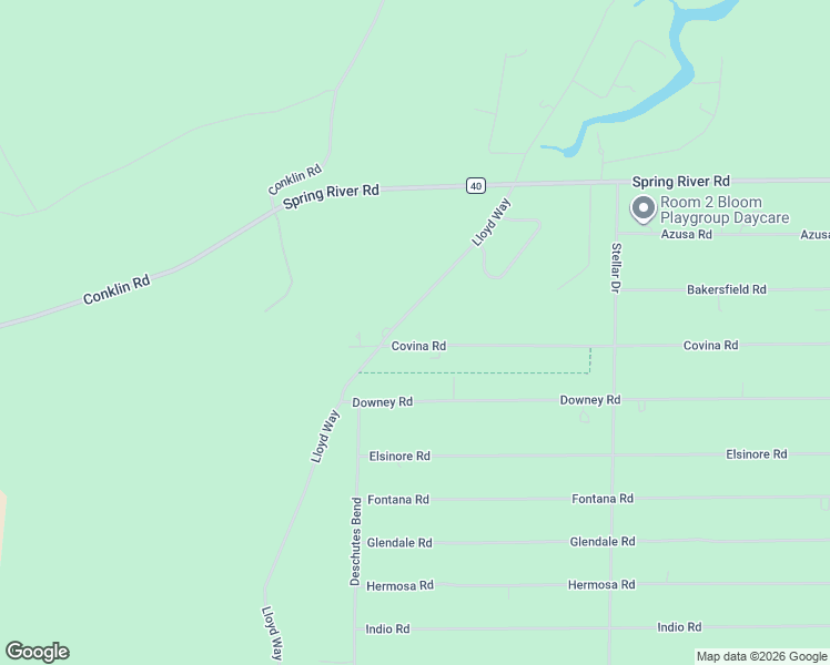 map of restaurants, bars, coffee shops, grocery stores, and more near 16864 Covina Road in Bend