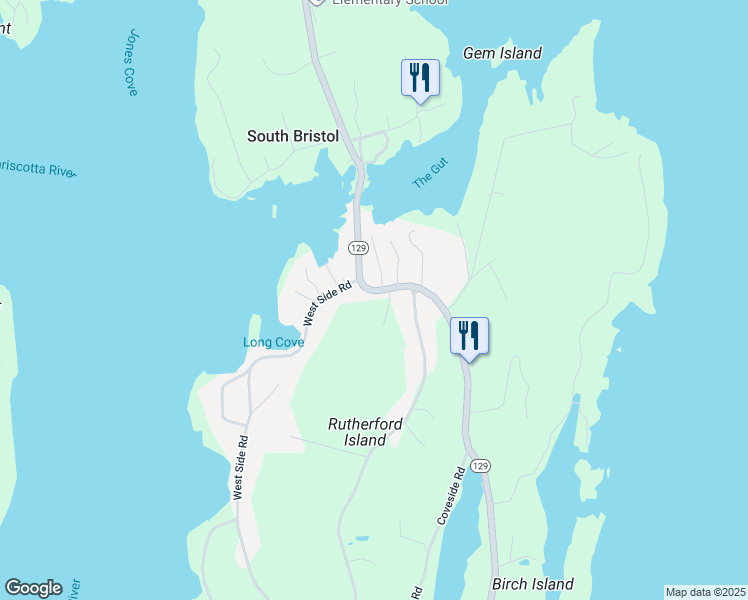 map of restaurants, bars, coffee shops, grocery stores, and more near 4 4 Winds Drive in South Bristol