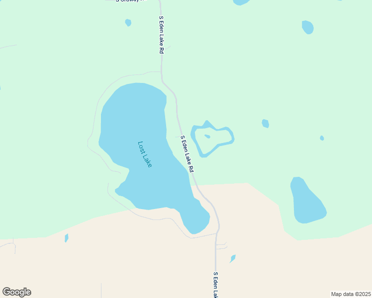 map of restaurants, bars, coffee shops, grocery stores, and more near South Eden Lake Road in Mason County