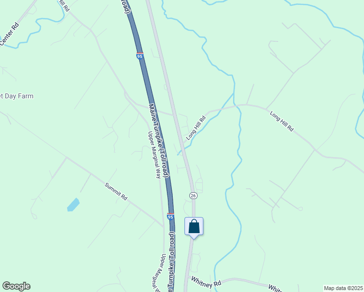 map of restaurants, bars, coffee shops, grocery stores, and more near 4 Long Hill Road in Gray
