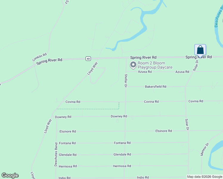 map of restaurants, bars, coffee shops, grocery stores, and more near 56712 Bandley Road in Bend