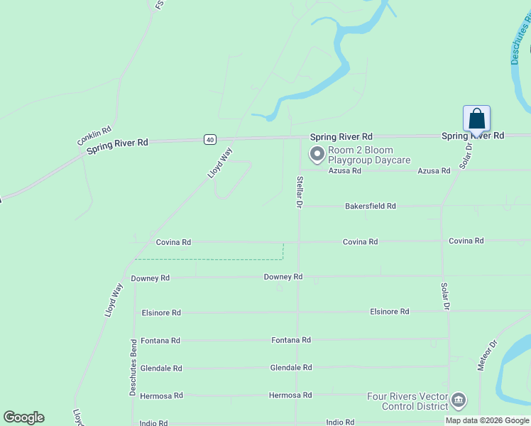 map of restaurants, bars, coffee shops, grocery stores, and more near 56712 Bandley Road in Bend