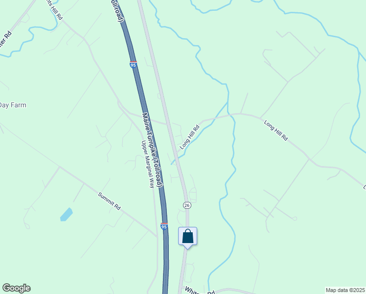 map of restaurants, bars, coffee shops, grocery stores, and more near 4 Long Hill Road in Gray