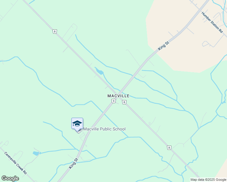 map of restaurants, bars, coffee shops, grocery stores, and more near The Gore Road in Caledon East