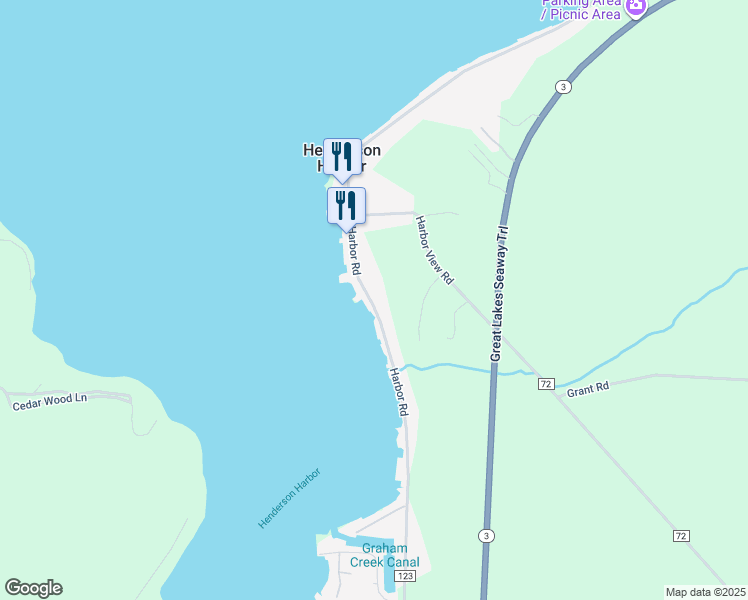 map of restaurants, bars, coffee shops, grocery stores, and more near 13340 County Road 123 in Henderson