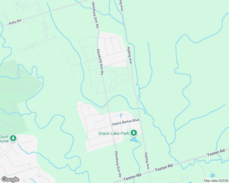 map of restaurants, bars, coffee shops, grocery stores, and more near 24 Lacrosse Trail in Vaughan