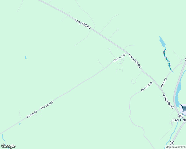 map of restaurants, bars, coffee shops, grocery stores, and more near 236 Murch Road in Sebago