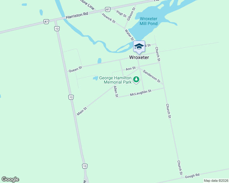 map of restaurants, bars, coffee shops, grocery stores, and more near 1019 Main Street in Wroxeter