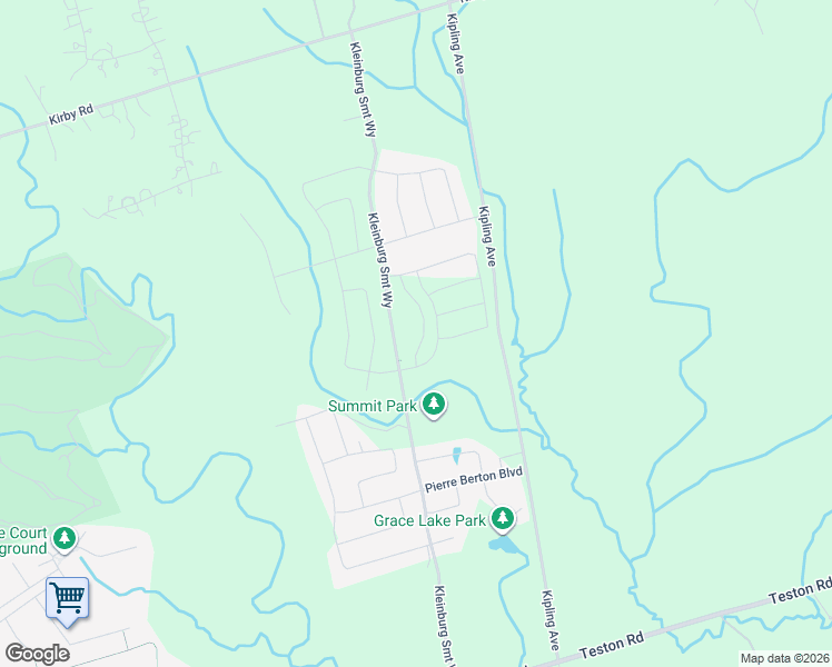 map of restaurants, bars, coffee shops, grocery stores, and more near 313 Kleinburg Summit Way in Vaughan