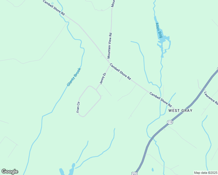 map of restaurants, bars, coffee shops, grocery stores, and more near 55 Cambell Shore Road in Gray