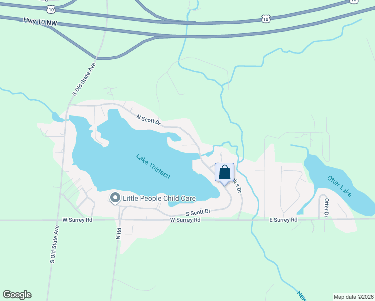 map of restaurants, bars, coffee shops, grocery stores, and more near 111 North Scott Drive in Farwell