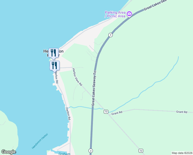 map of restaurants, bars, coffee shops, grocery stores, and more near 13592 County Road 72 in Henderson