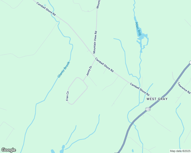 map of restaurants, bars, coffee shops, grocery stores, and more near 55 Cambell Shore Road in Gray