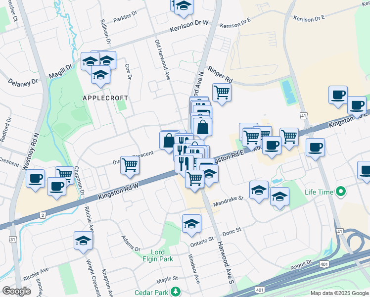 60 Harwood Avenue North, Ajax ON Walk Score