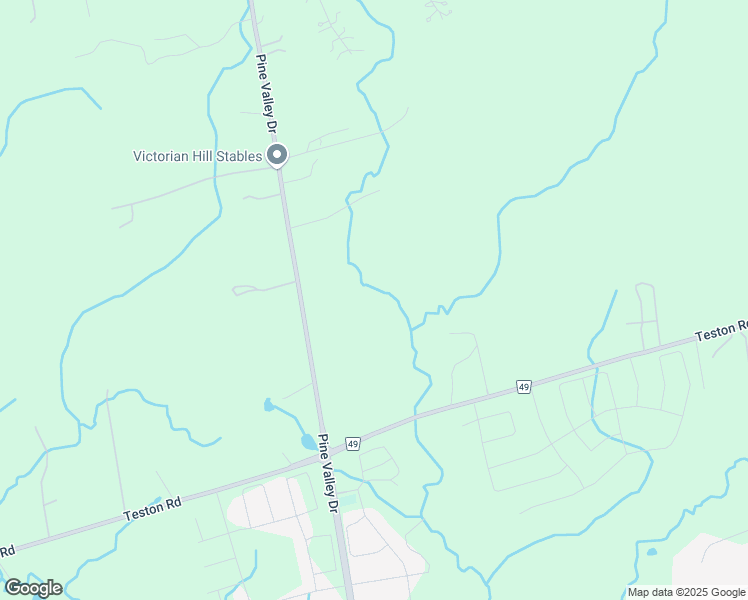 map of restaurants, bars, coffee shops, grocery stores, and more near in Vaughan