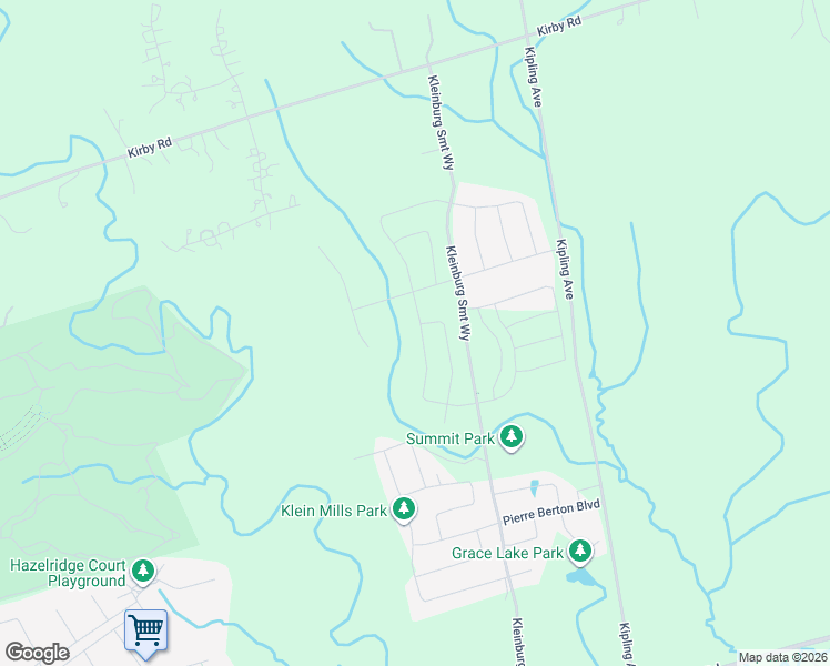 map of restaurants, bars, coffee shops, grocery stores, and more near 152 First Nations Trail in Vaughan