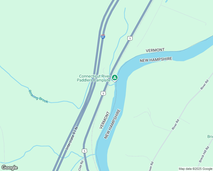 map of restaurants, bars, coffee shops, grocery stores, and more near 58 Newton Lane in Fairlee