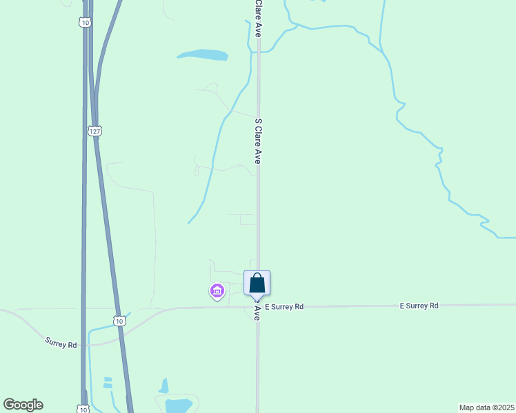 map of restaurants, bars, coffee shops, grocery stores, and more near 8540 South Clare Avenue in Clare