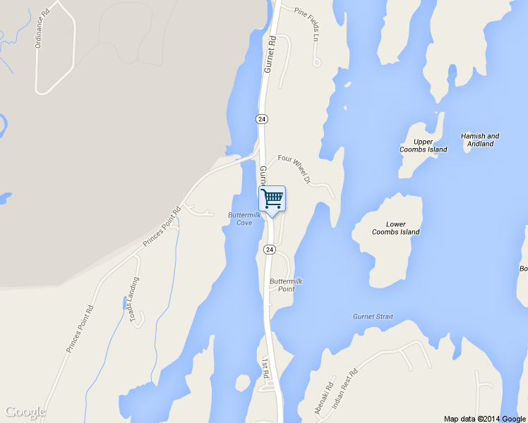 map of restaurants, bars, coffee shops, grocery stores, and more near 632 Gurnet Road in Brunswick