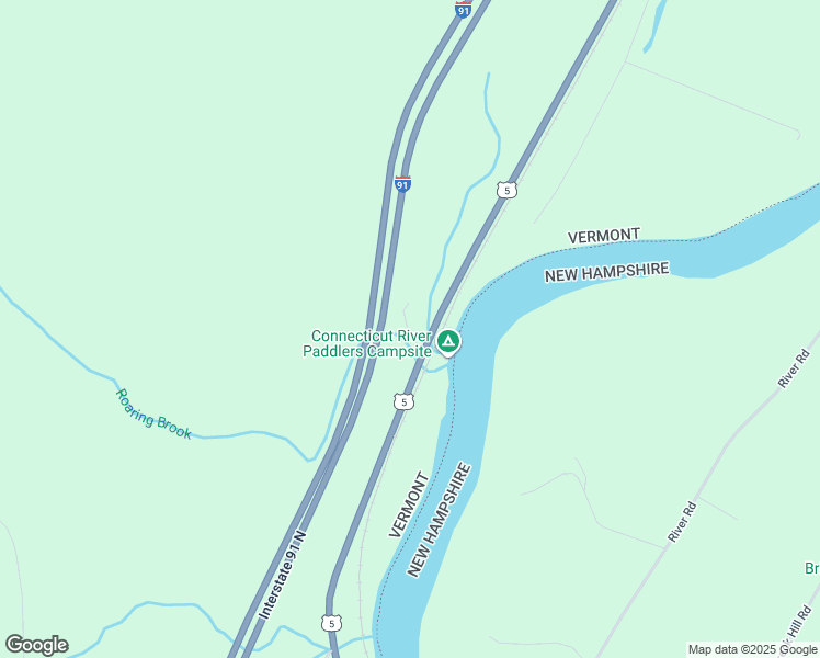 map of restaurants, bars, coffee shops, grocery stores, and more near 58 Newton Lane in Fairlee