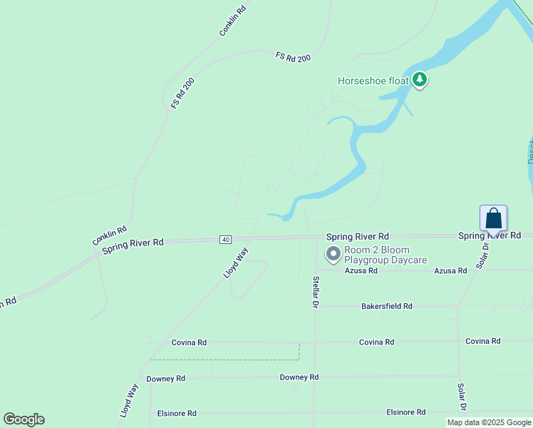 map of restaurants, bars, coffee shops, grocery stores, and more near 56854 Besson Road in Bend