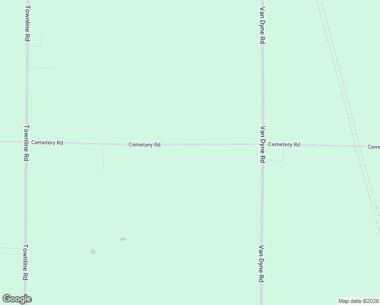 map of restaurants, bars, coffee shops, grocery stores, and more near W7028 Cemetery Road in Van Dyne