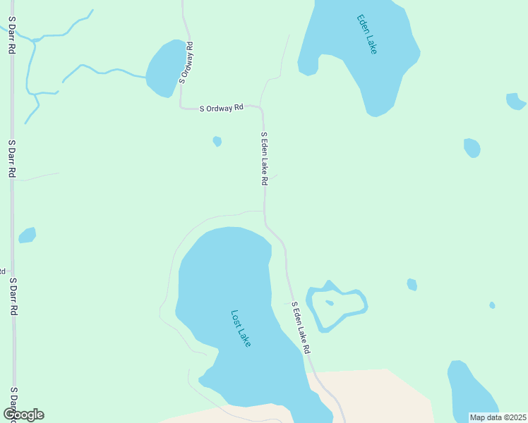 map of restaurants, bars, coffee shops, grocery stores, and more near South Eden Lake Road in Mason County