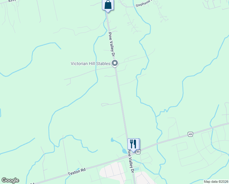 map of restaurants, bars, coffee shops, grocery stores, and more near in Woodbridge