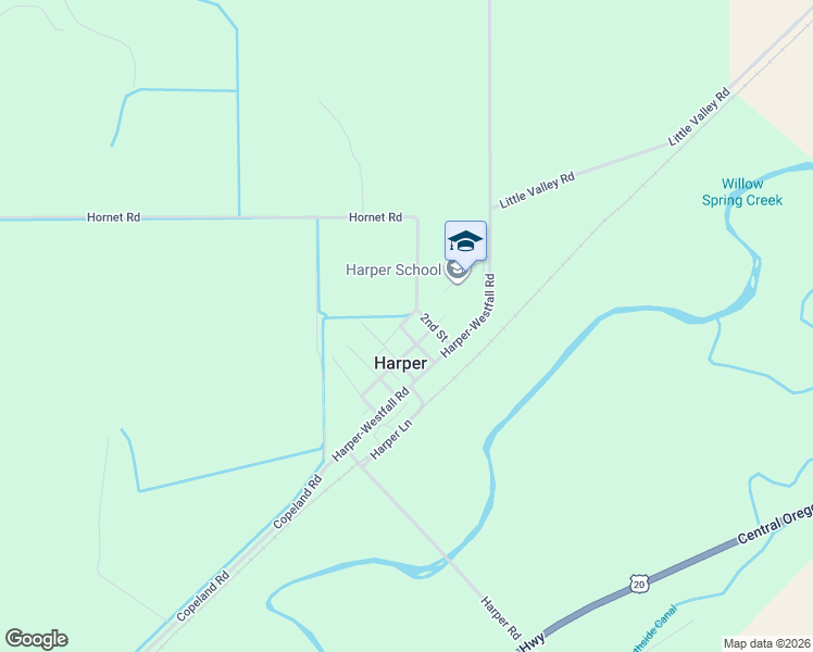 map of restaurants, bars, coffee shops, grocery stores, and more near 3480 3rd Street in Harper