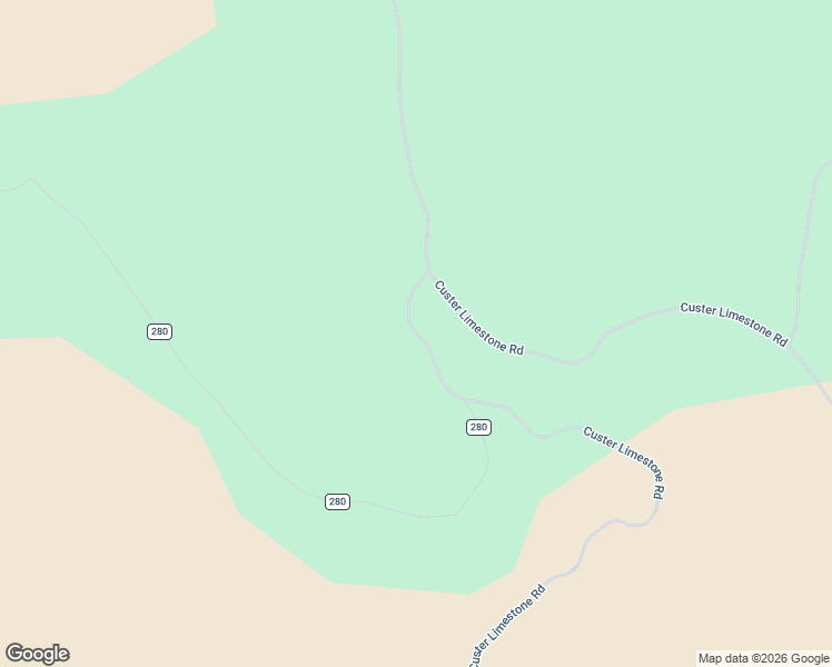 map of restaurants, bars, coffee shops, grocery stores, and more near Custer Limestone Road in Newcastle