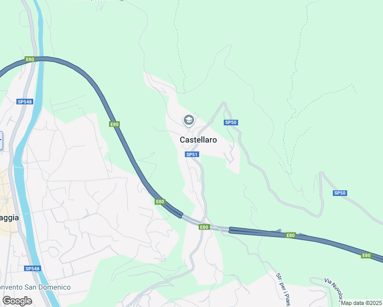 map of restaurants, bars, coffee shops, grocery stores, and more near in Castellaro