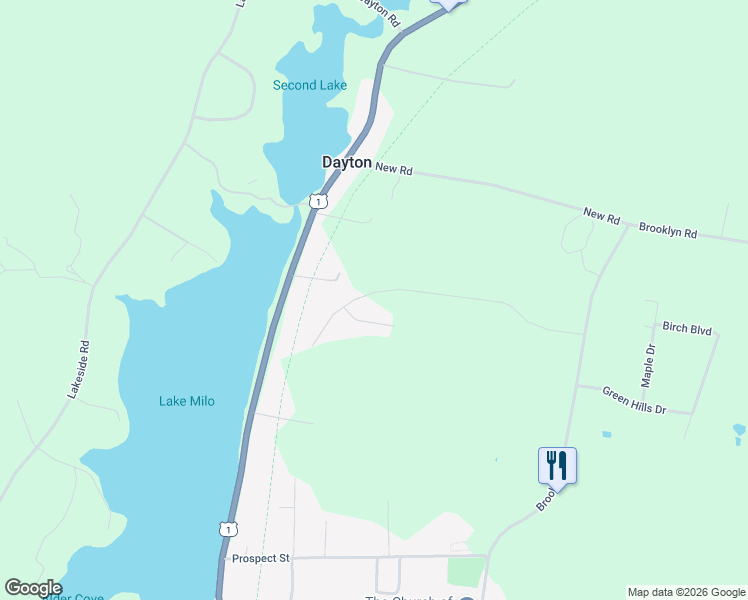 map of restaurants, bars, coffee shops, grocery stores, and more near 181 Park Drive in Yarmouth