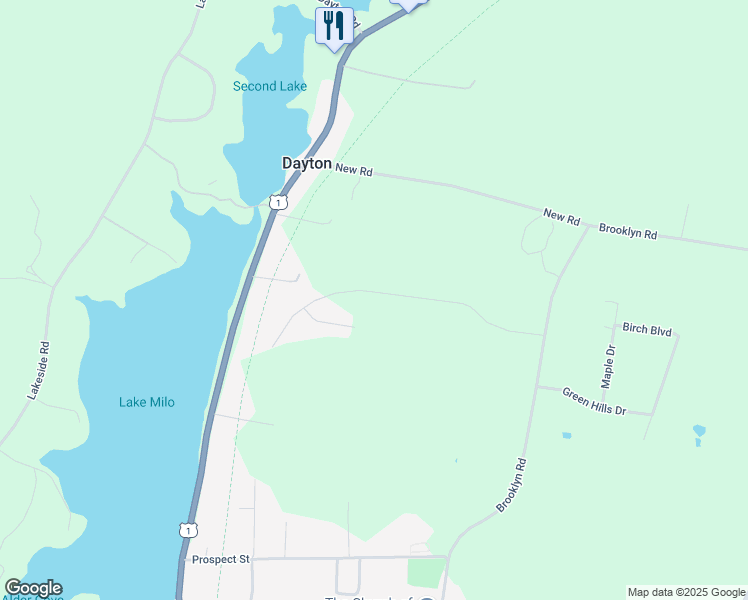 map of restaurants, bars, coffee shops, grocery stores, and more near Seeland Avenue in Yarmouth