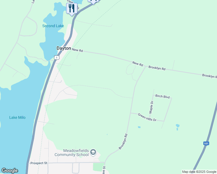 map of restaurants, bars, coffee shops, grocery stores, and more near 38 Park Drive in Brooklyn