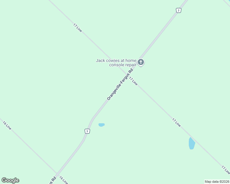 map of restaurants, bars, coffee shops, grocery stores, and more near 064256 Dufferin County Road 3 in Dufferin County