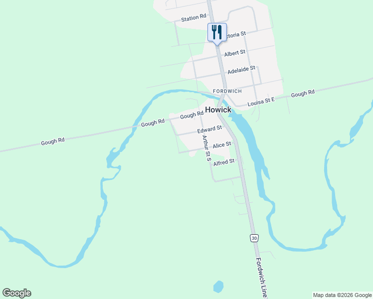 map of restaurants, bars, coffee shops, grocery stores, and more near 3015 Alice Street in Howick